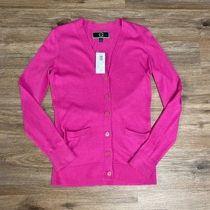 NWT C. Wonder Pink Cardigan-Size Small